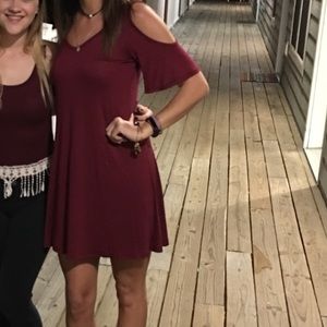 Cold shoulder dress!